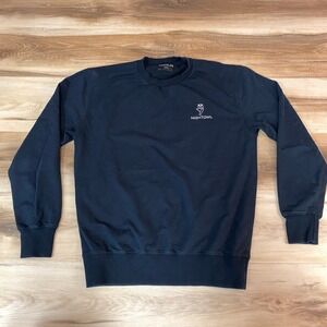 GOODLIFE Nightowl Graphic Crewneck Sweatshirt Black Medium Cotton Blend USA